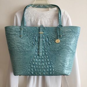 Brahmin Large All Day Tote Astral Melbourne Embossed Genuine Leather Brand New